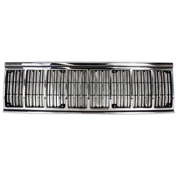 Grille Assembly, Chrome Shell with Painted Black Insert