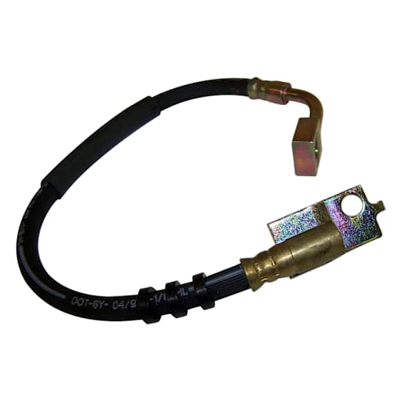 52007586 Front, Passenger Side Brake Line, Metal and Rubber