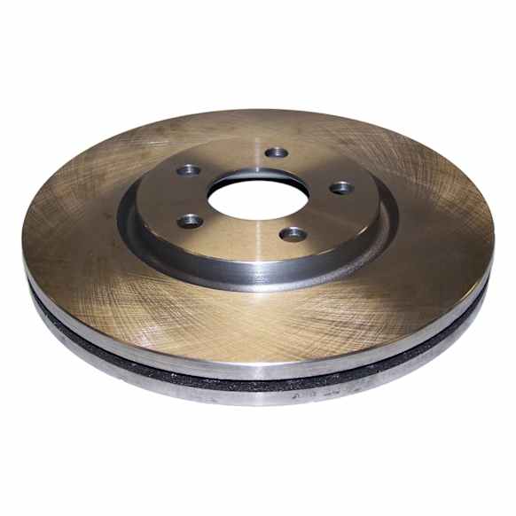 5273141AB Front, Driver or Passenger Side Brake Disc, Natural Finish, Plain Surface