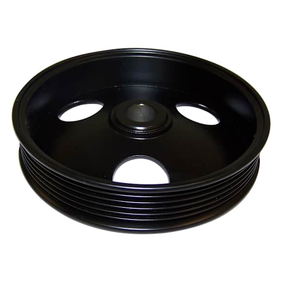 1991 Jeep Comanche - Power Steering Pump Pulley, Power Steering, 5.25 In., 6 Grooves, Black, Metal