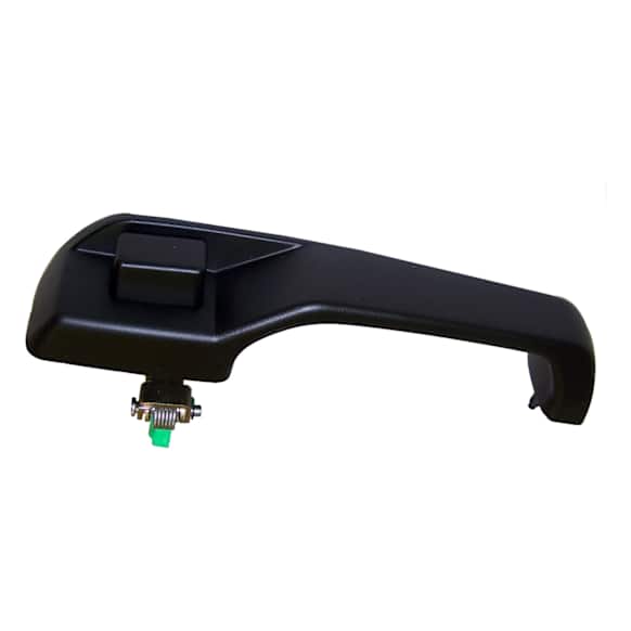 55076056AB Front, Passenger Side Exterior Door Handle, Black, without Keyhole, 4-Door