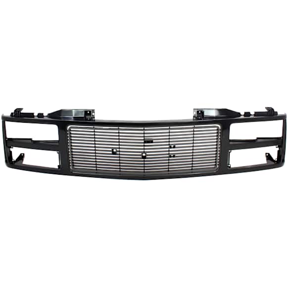 1990 GMC K1500 Sierra - Grille, Black, For Models with Dual Headlights