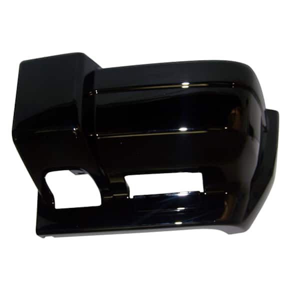 5DY01DX8AB Front, Driver Side Bumper End, Gloss Black Plastic
