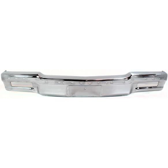 Front Bumper, Chrome, With Molding Holes, Without Mounting Brackets