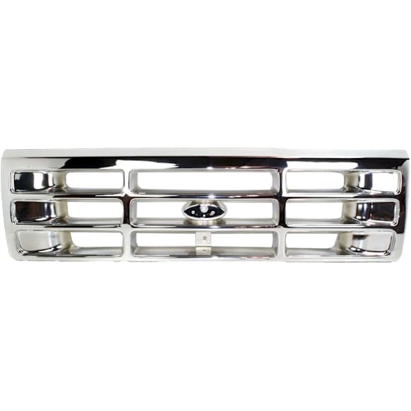 1992-1996 Ford F-250 - Grille Assembly, Chrome Shell and Insert