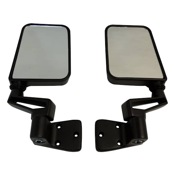 82200834K Driver and Passenger Side Mirror, Manual Adjust, Non-Heated, Non-Folding, Black, No Signal Light, Without Memory Recall, No Puddle Light, No Auto-Dimming, No Blind Spot Feature