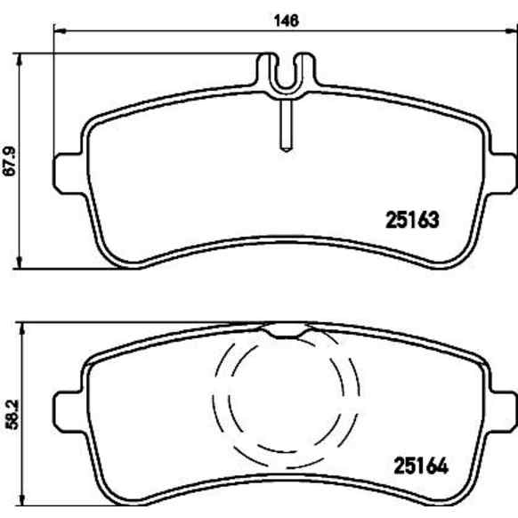 P50130N Rear NAO Series Ceramic Brake Pad Set