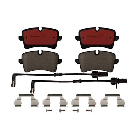 2017 Audi A6 Quattro - Rear Ceramic Brake Pad Set, NAO Series