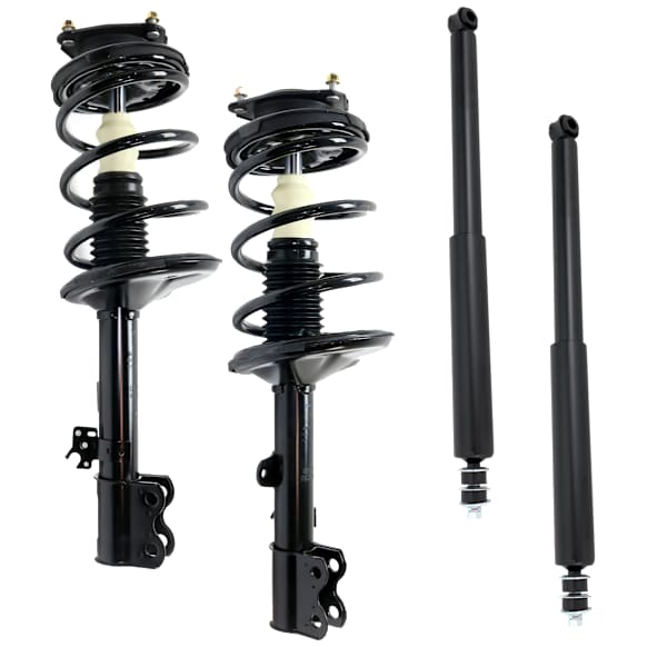 4-Piece Kit Front and Rear, Driver and Passenger Side Shock and Fully Loaded Strut, AWD