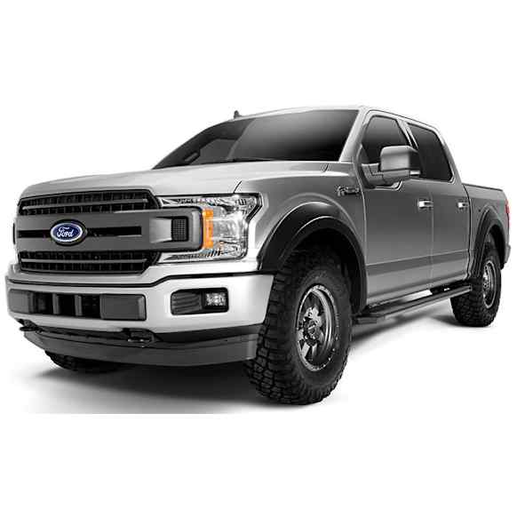 50067-02 Front, Driver and Passenger Side Fender Flares, Matte Black Extend-A-Fender Series