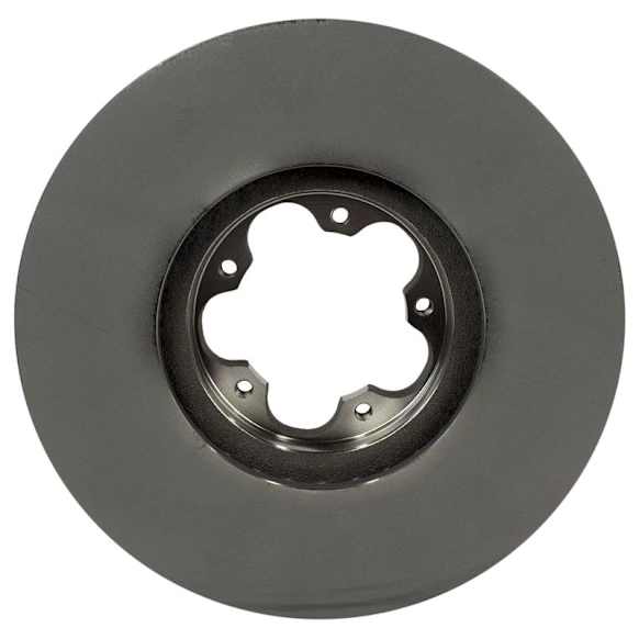 BRRF435 Front, Driver or Passenger Side Brake Disc, Plain Surface, 5 Lugs