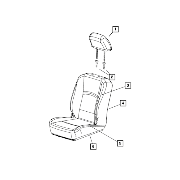 68196657AA Seat Foam - Direct Fit