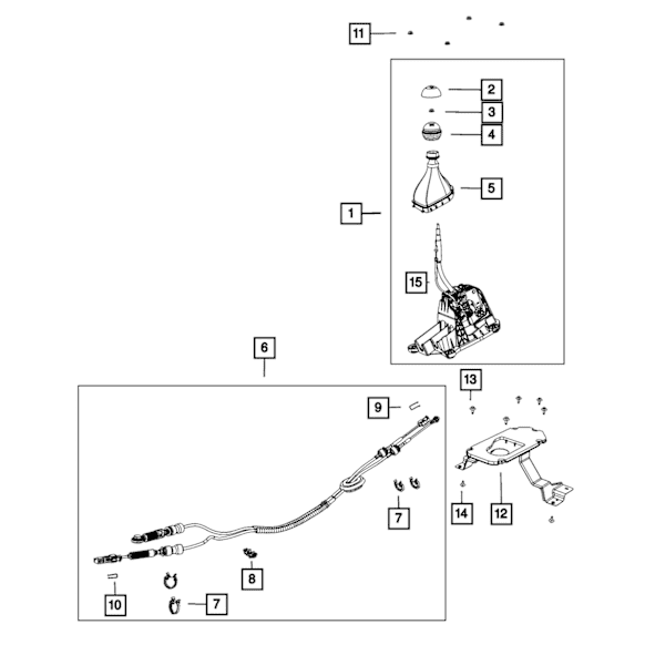 2013 Dodge Dart - Shift Cable, Sold Individually
