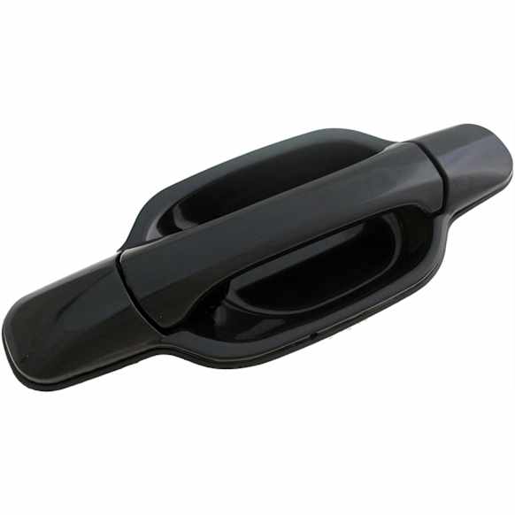 82809 Front, Passenger Side Smooth Black Exterior Door Handle, Without Key Hole, Help Series