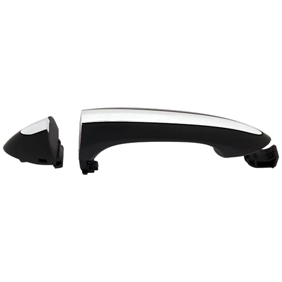 2021-2024 Chevrolet Trailblazer - Front, Passenger Side Black with chrome insert Exterior Door Handle, Without Key Hole