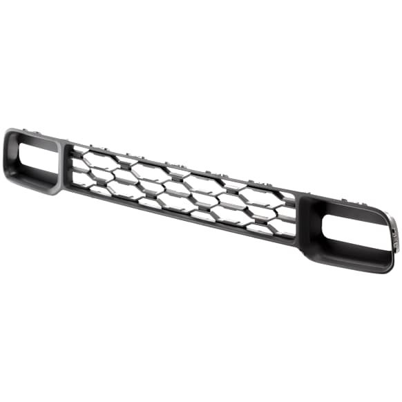 Front Bumper Grille, Textured Black, with Type 1 Tow Hook Holes