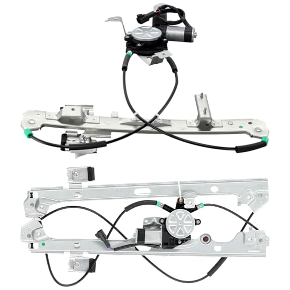 Front And Rear, Driver Side Power Window Regulator, With Motor