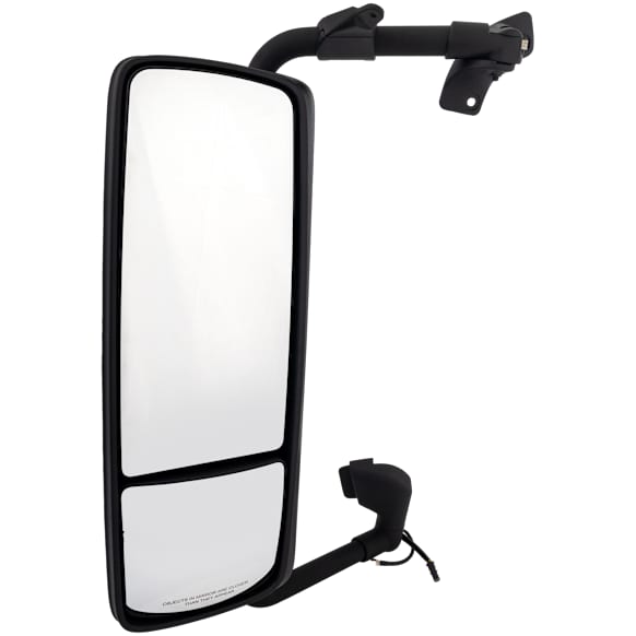 2020 Volvo VNL Base - Driver Side Mirror, Upper - Power Adjust, Lower - Manual Adjust, Heated, Chrome, Non-Folding, No Signal Light, No Blind Spot Feature, No Memory, No Puddle Light, No Auto-Dim