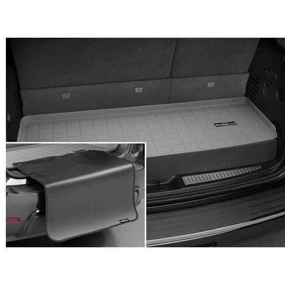 2018 Chrysler Pacifica - Cargo Mat, Gray, Molded Cargo Liner, Behind Third Row, Made of Rubber