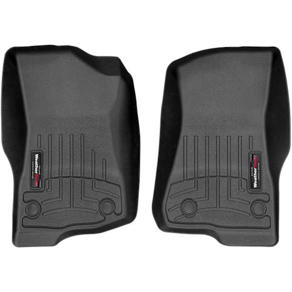 4413131 Front Row FloorLiner Series Molded Floor Liner, Black High-Density Tri-Extruded (HDTE)