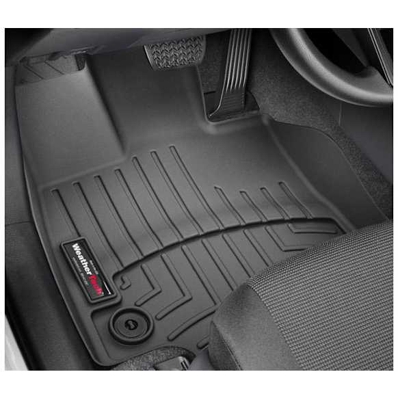 4415161 Front Row FloorLiner Series Molded Floor Liner, Black High-Density Tri-Extruded (HDTE)