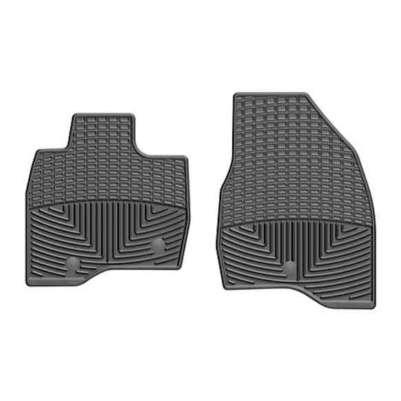 2018 Ford Explorer - All-weather Series, Gray, Front Row, Flat Floor Mat, Sport Utility, Made of Rubberized Thermoplastic Elastomer