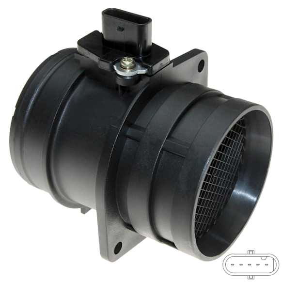 245-1282 Mass Air Flow Sensor, 4 Cyl., 2.0L Engine, (5) Terminal Quantity, Female Connector Gender, Housing Included
