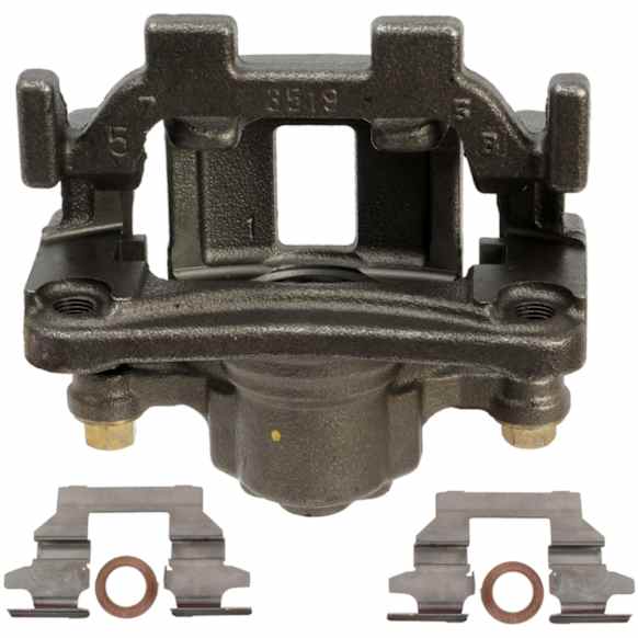 2013 Nissan Maxima - Rear, Driver Side Brake Caliper, FWD, With Metal Piston; With Mounting Bracket, Reman Series