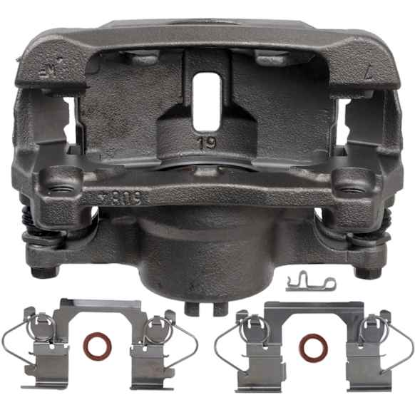 2014 Nissan Rogue - Front, Driver Side Brake Caliper, FWD, With Metal Piston; With Mounting Bracket, Reman Series