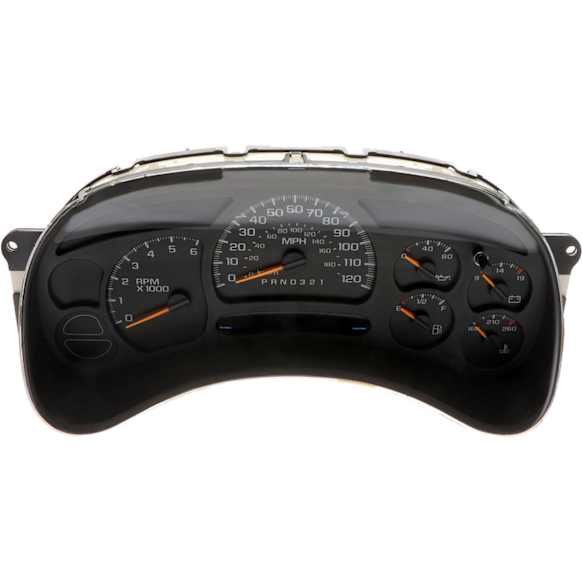 2006 Chevrolet Avalanche 1500 - Instrument Cluster, Automatic Transmission, ID #(s) 15105687, ID #(s) 15287370, ID #(s) 15908651, with 6 Gauge Panel, with Tachometer, without Trans Fluid Temperature Gauge