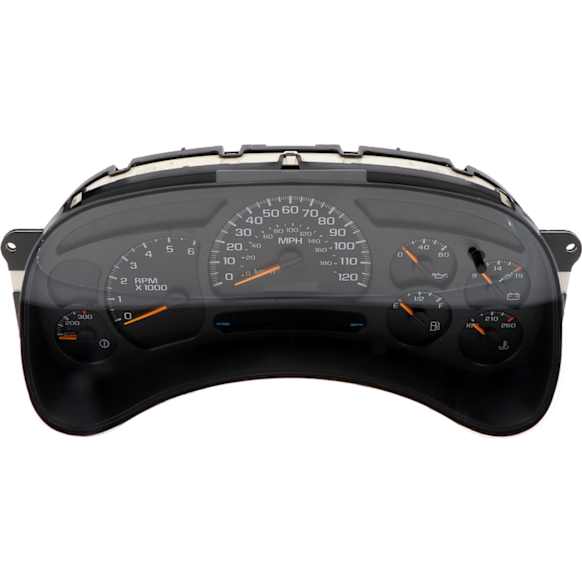 2004 Chevrolet Suburban 1500 - Instrument Cluster, ID #(s) 15103551, ID #(s) 15114650, ID #(s) 15182147, with 7 Gauge Panel, with Tachometer, with Trans Fluid Temperature Gauge