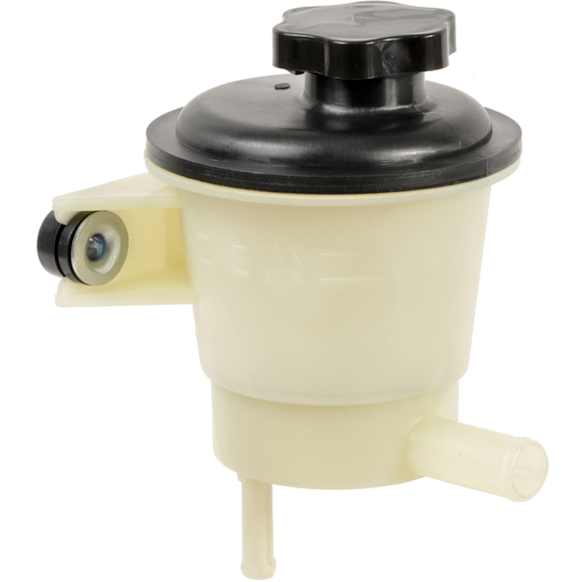 3R-901 New Series Power Steering Reservoir - Black and White, Direct Fit, Sold individually