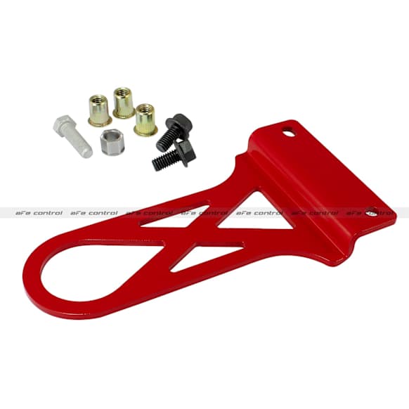 450-401002-R Control PFADT Series Tow Hook - Powdercoated red, Steel, Direct Fit, Sold Individually