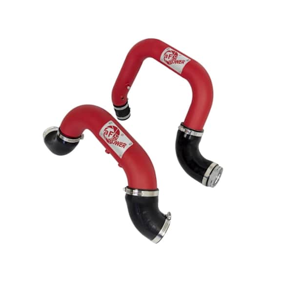 2021 GMC Canyon - Intercooler Hose, Powdercoated red, Aluminum, Power BladeRunner Series