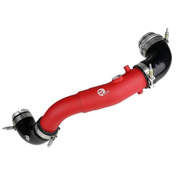 2023 Toyota GR Supra - Intercooler Hose, Powdercoated red, Aluminum, engdesig: B58B30O1, Turbocharged, GAS, Power BladeRunner Series