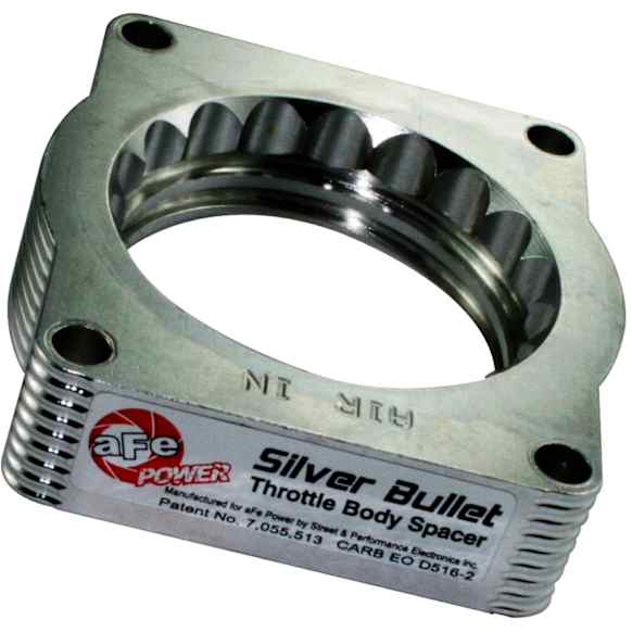 46-33002 Throttle Body Spacer - Clear Anodized, Aluminum, Direct Fit, Sold Individually
