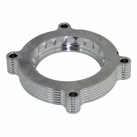 46-33010 Throttle Body Spacer - Clear Anodized, Aluminum, Direct Fit, Sold Individually