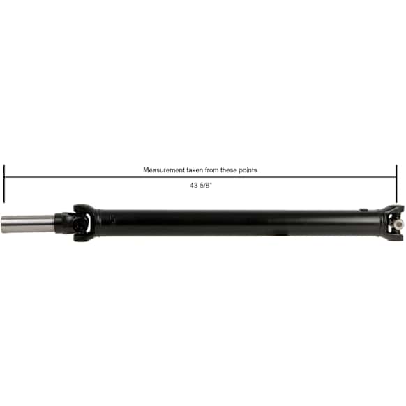 65-1011 Rear Driveshaft, All Wheel Drive, with 43.62 in. Long Driveshaft, Measurement taken from end of input shaft to center of U-Joint