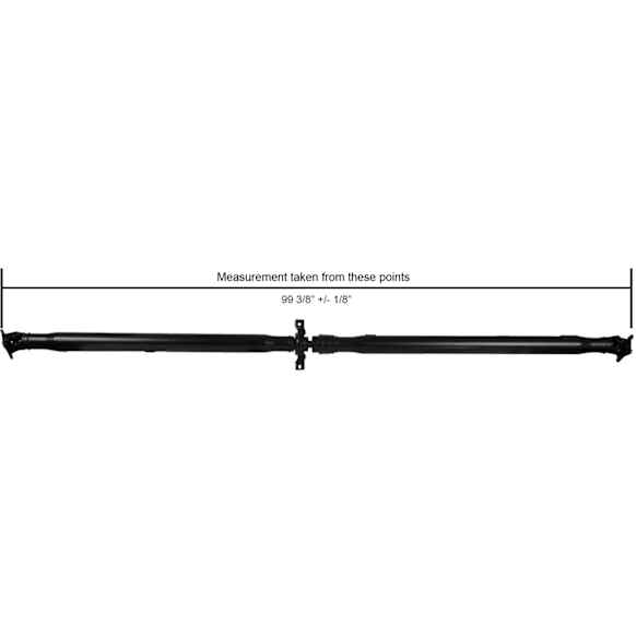 65-4005 Rear Driveshaft, 99.37 in. Length, Reman Series