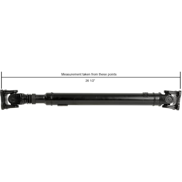 1998 Mercedes Benz E320 - Front Driveshaft,  with 26.57 (in) Long Driveshaft, Measurement taken from end of flange face to end of flange face, AWD, 26.57 in. Length, Reman Series