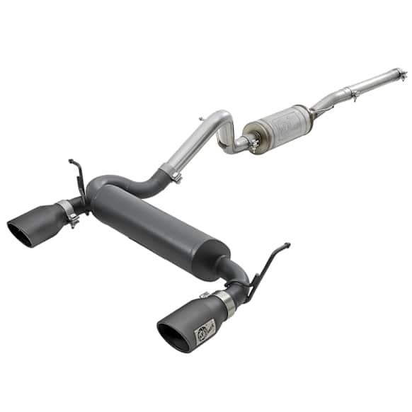 49-48062-B Cat-Back Exhaust System, Made of Stainless Steel, Rebel Series