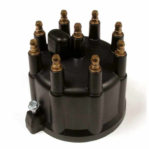 120329 Distributor Cap - Black, Direct Fit, Sold Individually