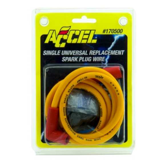 170500 Single Wire Replacement Kit- Staight and 90° Spark plug boots- Universal- Yellow