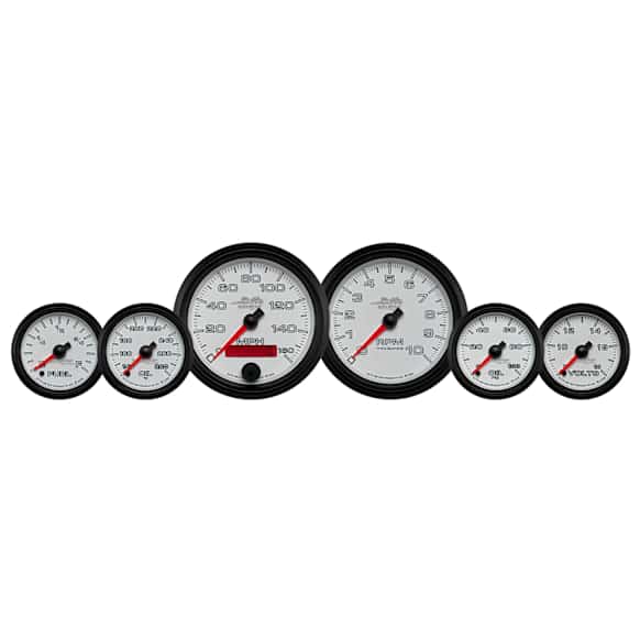 19501 Pro-Cycle Gauge Kit, 6 Pc. Kit, 3 3/8in. & 2 1/16in. Bagger, White.