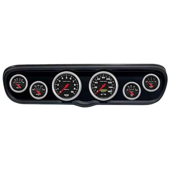 2110-11 Sport-Comp Direct Fit Dash Kit, (3 3/8in. X2, 2 1/16in. X4), Ford Mustang 66.