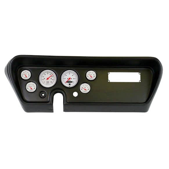 2111-03 Arctic White Direct Fit Dash Kit, (3 3/8in. X2, 2 1/16in. X4), Pontiac Gto 66.