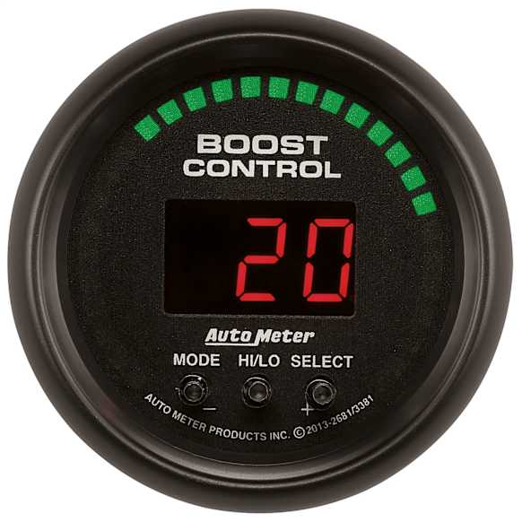 2681 Z-Series Gauge, Boost Controller, 2 1/16in. 30Inhg-30Psi, Incl. Solenoid, Digital.