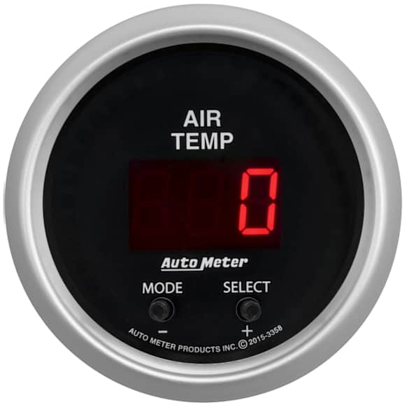 3358 Sport-Comp Series Gauge, Air Temp, Dual, 2 1/16in. 0-300f, Digital.