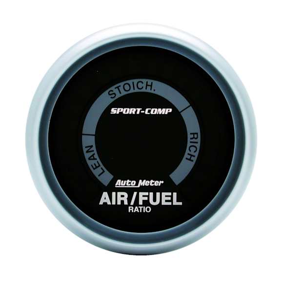 3375 Sport-Comp Series Gauge, Air/Fuel Ratio-Narrowband, 2 1/16in. Lean-Rich, Led Array.