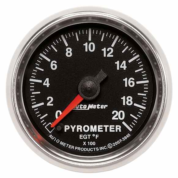 3845 GS Series Gauge, Pyrometer (Egt), 2 1/16in. 2000f, Digital Stepper Motor.
